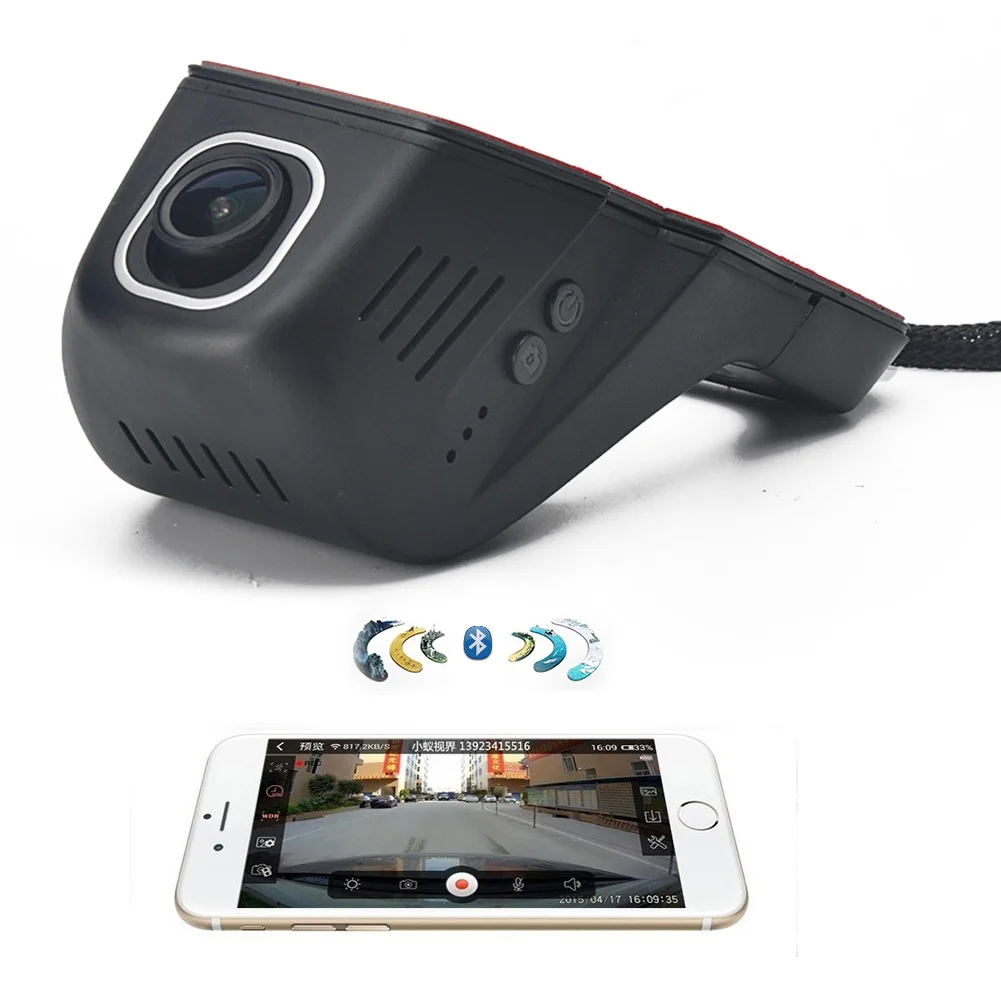 S07 универсальный тип Автомобильный регистратор, wifi 1080P 170 градусов широкоугольный Автомобильный регистратор HD с функцией ночного видения