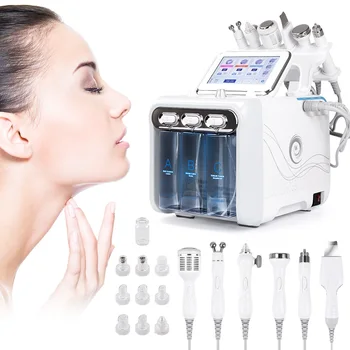 

6 in 1 hydrogen oxygen small bubble facial cleaning h2 02 machine oxygen filling hydrating beauty equipment