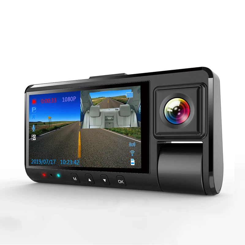 

QPLOVE 1080P Dual Camera Car DVR dash cam Mstar CPU and Sony Sensor with WDR Night Vision WiFi G-sensor Multi Function Monitor