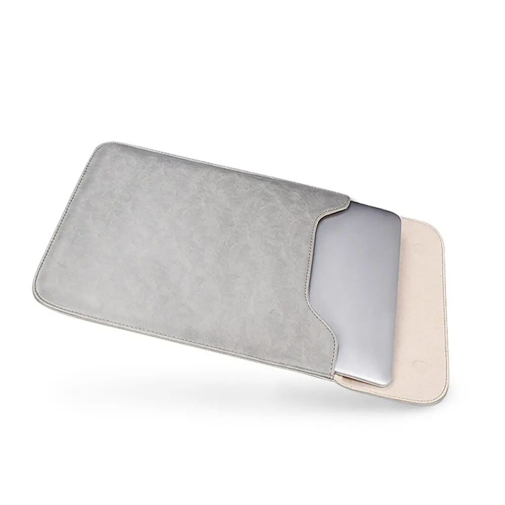 

PU Leather Laptop Sleeve Bag For Macbook Air Pro Retina 11 12 13 Mac book 15 touch bar 2018 Case For Xiaomi 11.6 15 inch Cover