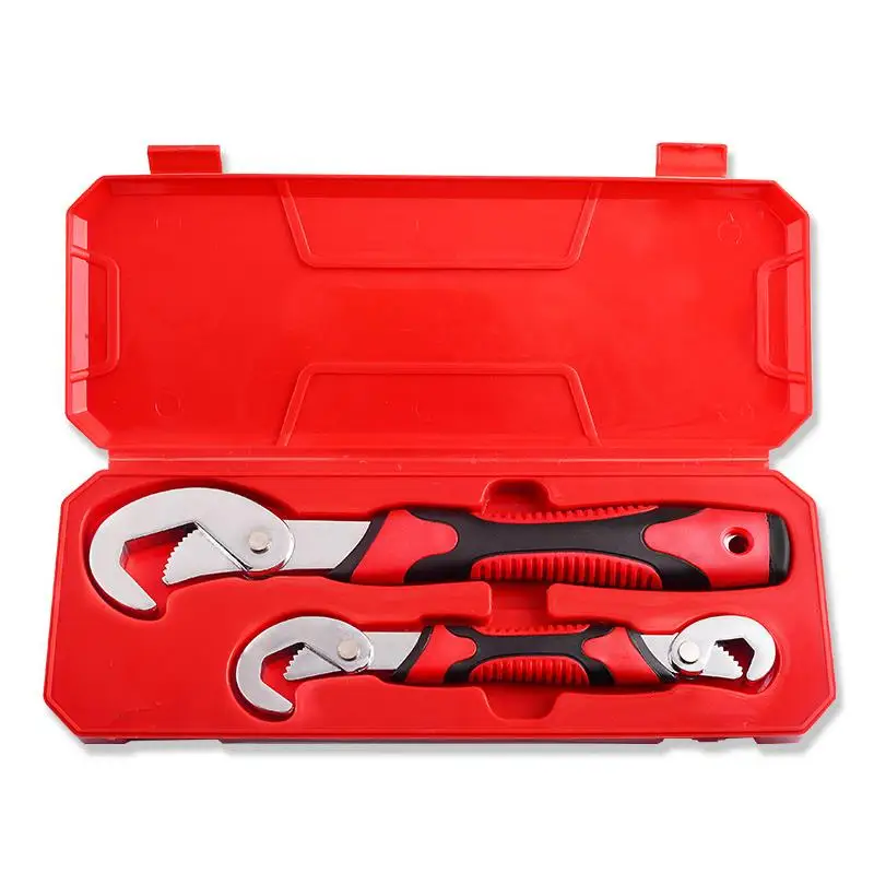 wrench set with box Многофункциональный универсальный гаечный ключ регулируемый захват гаечный ключ набор S/M гаечный ключ с трещоткой ручные инструменты прочный - Цвет: wrench set with box