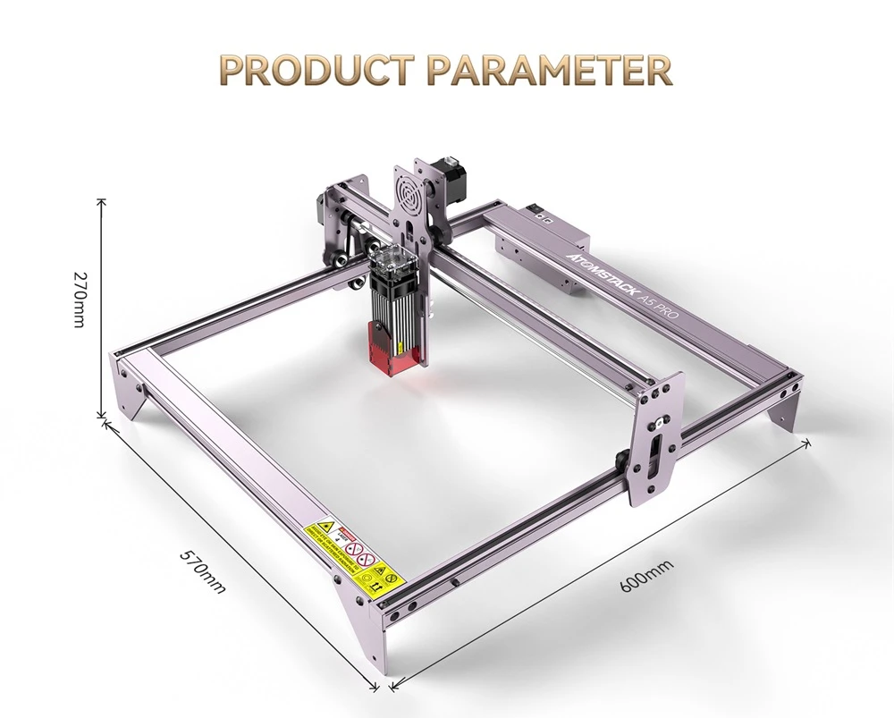 resin printer ATOMSTACK A5 Pro 40W CNC Laser Engraving Cutting Machine Wood Paper Leather Plastic Printer Desktop Laser Marking Machine Metal best 3d printer for beginners