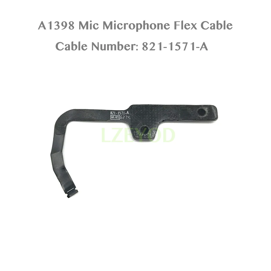Original A1398 Mic Microphone Flex Cable 821-1571-A for MacBook Pro Retina 15.4" A1398 Mic Cable 2012 2013 2014 2015 Year