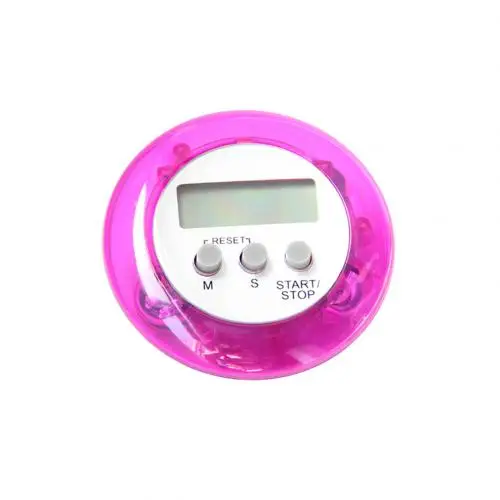 Фиолетовый LCD Digital Kitchen Countdown Magnetic Timer Back Stand Cooking Timer Count UP Alarm Clock Kitchen Gadgets Cooking Tools - Цвет: Фиолетовый
