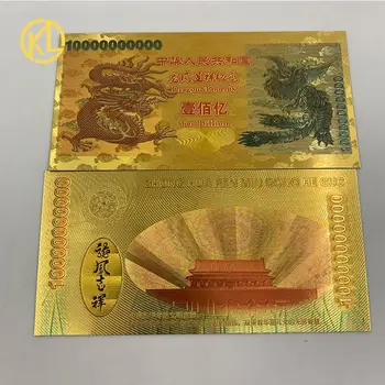 

1000 pcs ten billion dragon and phoenix with wooden box for separately shipping