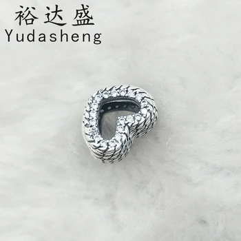 

Snake bone chain pattern hollow heart charm. Fit Original Charm