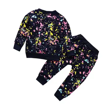 

2020 Spring Kids Fashion Clothes Baby Girls Boys printe coat Jacket Pants 3Pcs/sets Children Casual Sportswear 1 2 3 4 5 years