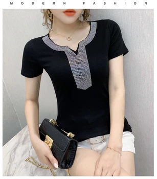 

PX092 Summer 2020 new short-sleeved sexy round neck T-shirt