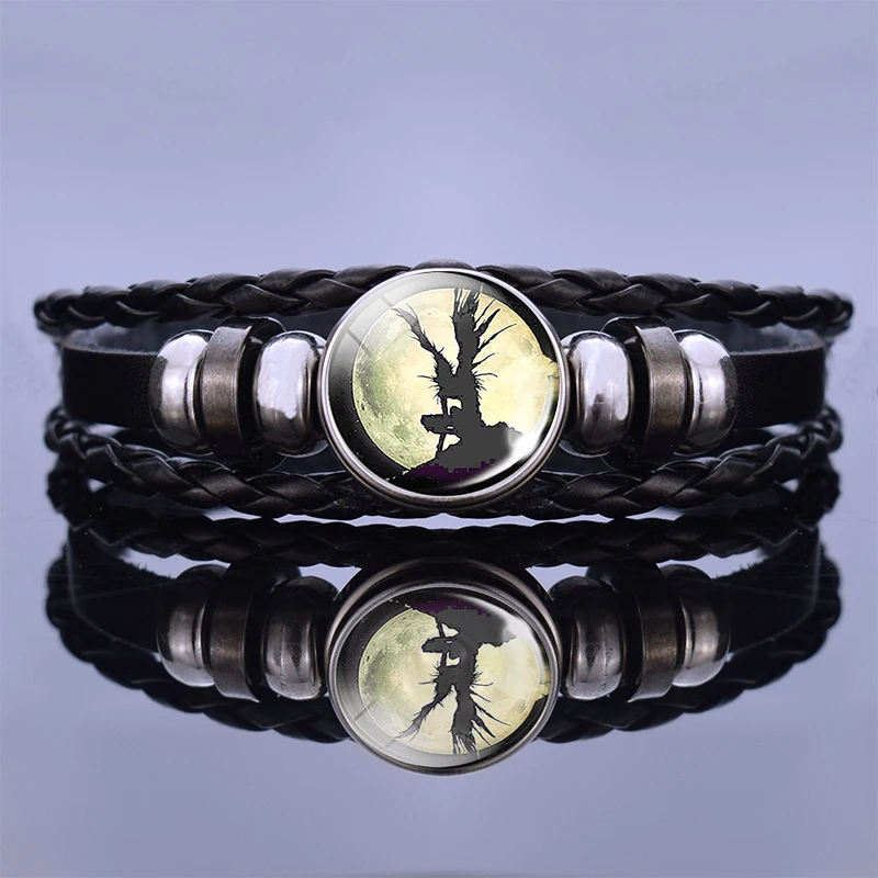 Bracelet Винтажная бронзовая брошь на булавке в виде знака смерти, светильник Yagami L ryuuk ryuku, Эмблема Аниме, манга, броши для косплея, подарок, аксессуары - Окраска металла: Bracelet