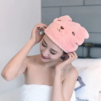 

2019 NEW Good Hygroscopicity And Breathability Microfiber Hair Turban Quickly Dry Hair Hat Wrapped Towel Cap Towel