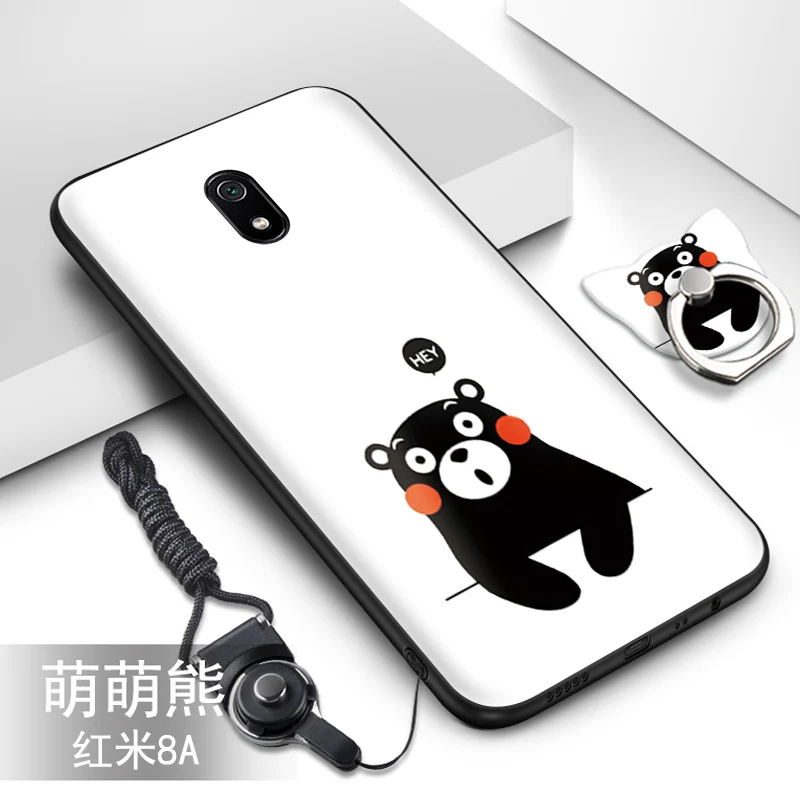 Для Xiaomi Redmi 8A чехол 22 цвета популярный HD узор ТПУ Мягкий силиконовый чехол для Xiaomi Redmi 8A чехол с кольцом brack# VA