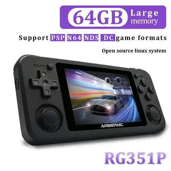 

Multi Languages RG351P Open-Source 3.5" IPS OCA Full Lamination Linux Handheld Retro Game Console RK3326 Quad Core 64GB 3500mAh