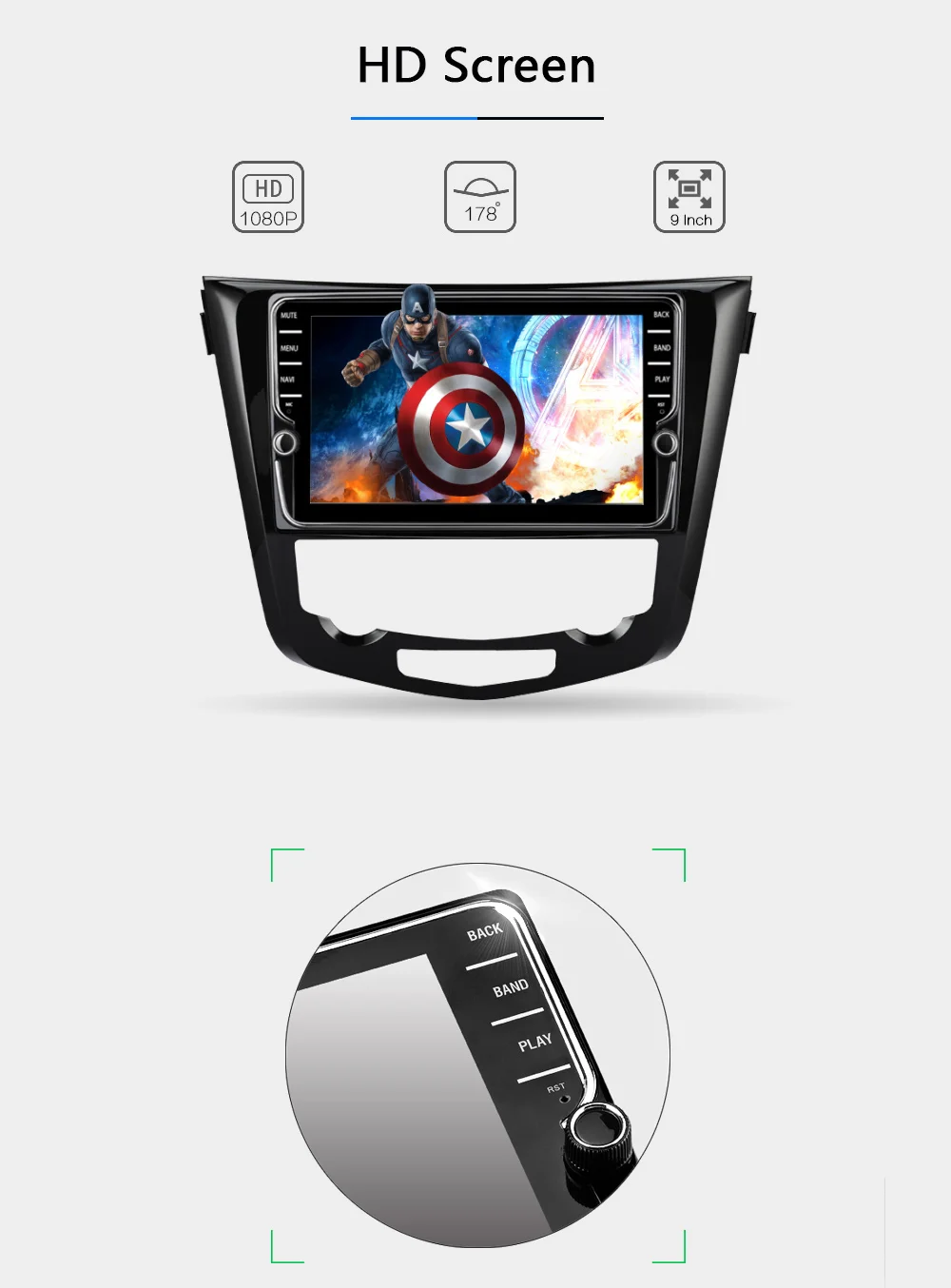 Clearance Funrover 8 core 2 din android 9.0 car dvd radio multimedia player for Nissan X-Trail Qashqai 2014-2017 stereo gps navigation DSP 5