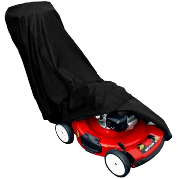 

Waterproof Lawn Mower Cover Dark Tractor Cover Fits Decks Up UV Protection Universal Fit Cover Storage Bag 191cm Long