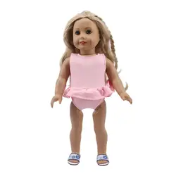 Vêtements d'été pour poupée nouveau né fille américaine, accessoires de 18 pouces (46cm) 