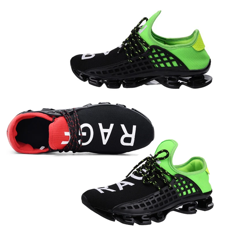 

men shoes Men's Sport Running Shoes Lace-up Exercise Couple Sneakers Breathable Mesh Letter Shoes Size 36-48 Sneakers for men