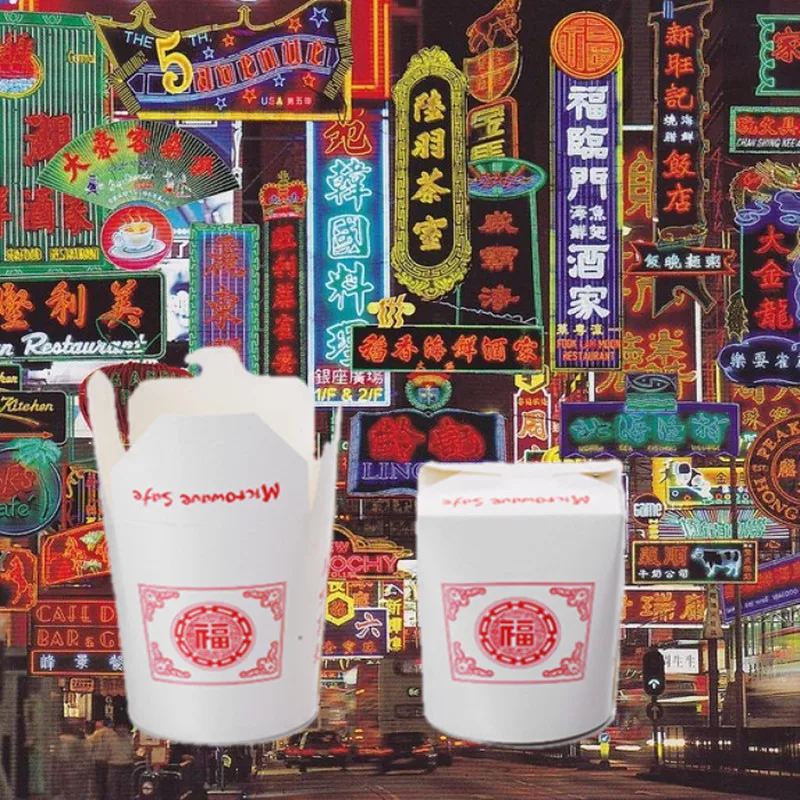 Disposable Containers 20 40 Pcs Pack Chinese Fortune Noodle Box