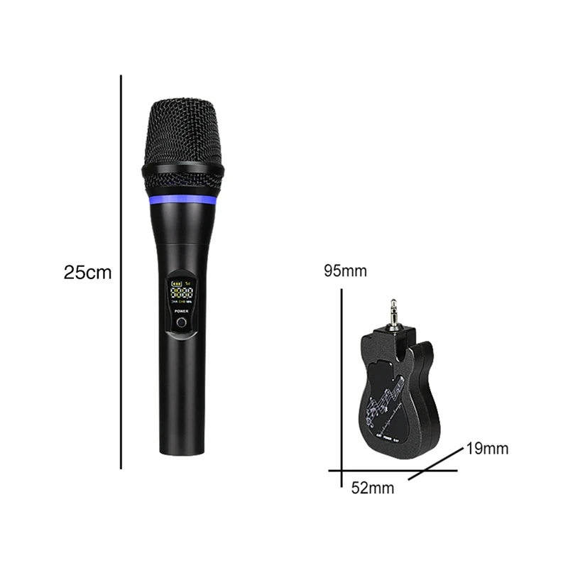 Bluetooth речевой двойной ручной динамический с дисплеем беспроводной Профессиональный UHF пение церкви перезаряжаемый KTV микрофон набор