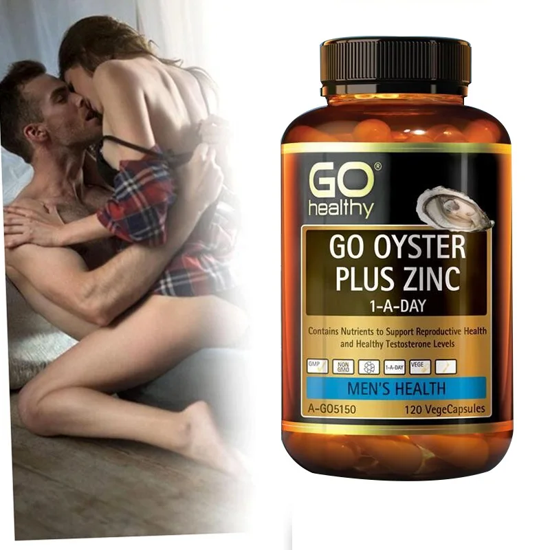 NewZealand Go Healthy Oyster Zinc Supplement 120 Capsules for Men Health Vitality Immune Support Sexual Reproductive Wellbeing 3