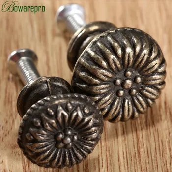 Antique Bronze Cabinet Knobs and Handles Furniture Knob Kitchen Drawer Cupboard Pull Handle Jewelry Box Wooden Case Pull Handles