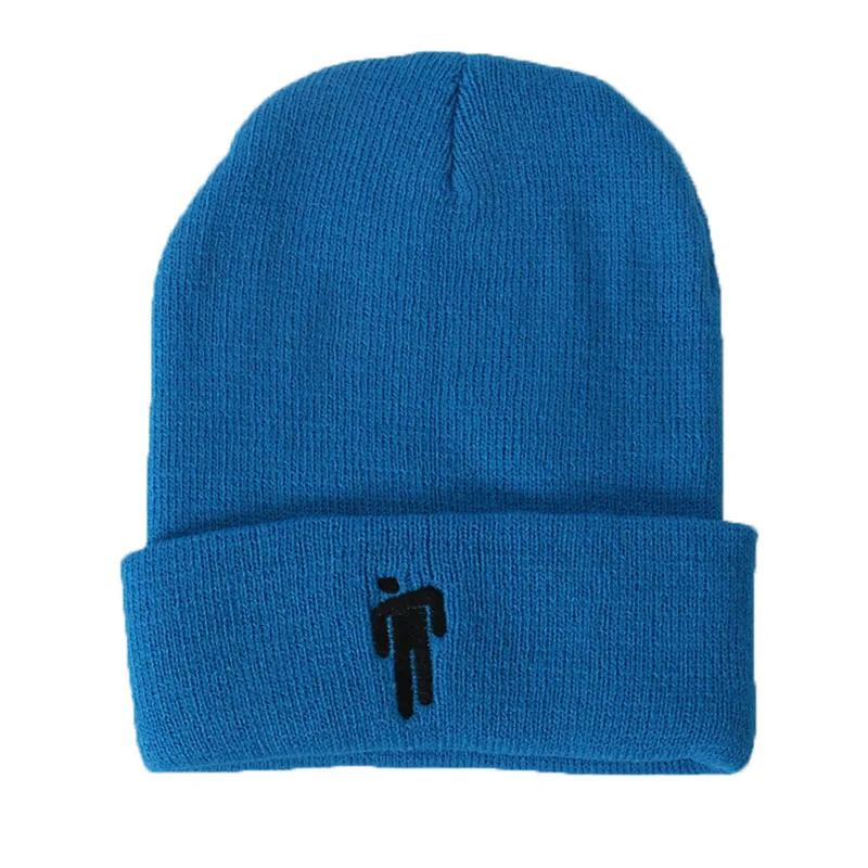 14C beanie Billie Eilish Beanie, 14 цветов, вязаная зимняя женская шапка, одноцветная, в стиле хип-хоп, Skullies, вязаная шапка для девочек, повседневные теплые шапки - Цвет: 14C beanie