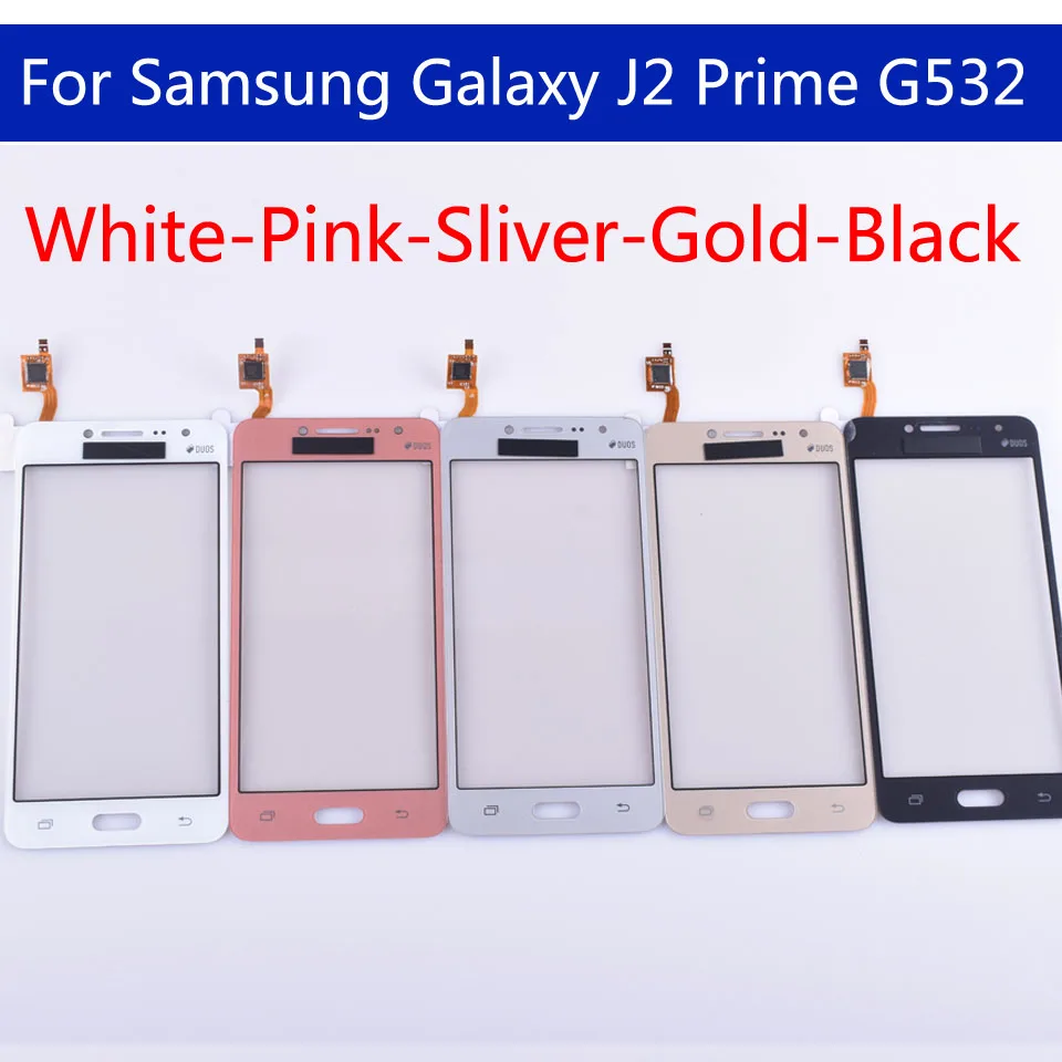 50 шт. для samsung Galaxy Grand Prime Duos G530 G531 G5308 сенсорный экран панель сенсор дигитайзер стекло для Galaxy J2 Prime G532