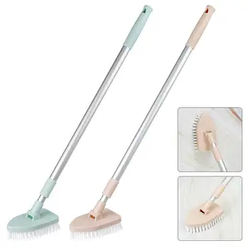 

Bathroom Wall Floor Scrub Brush Long Handle Cleaning Brush Shower Tile Cleaning Tool with Extension Handle Adaptive Brush