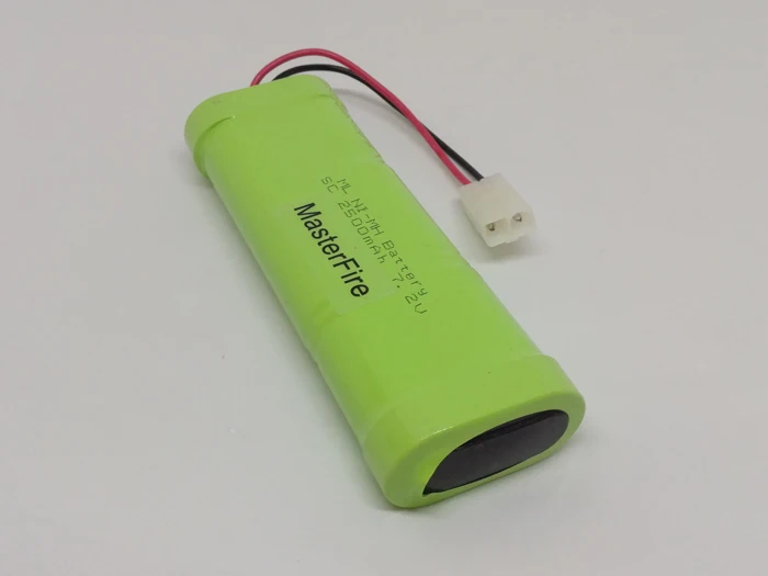 MasterFire 7,2 V 2500mAh 6x SC Ni-MH RC аккумуляторная батарея NiMH аккумулятор для вертолета Робота автомобиля дистанционного управления игрушки