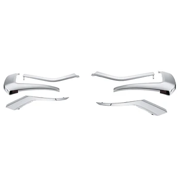 

6 Pcs Car Front Bumper Splitter Lip Body Kit Bumper for Mitsubishi Outlander 2016-2019, 3 Pcs Right & 3 Pcs Left