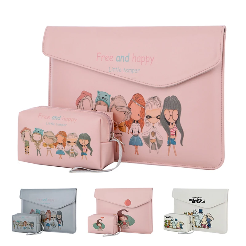 Мягкий чехол из искусственной кожи для ноутбука Macbook Air Pro 11 12 13,3 14 15,6 дюймов, сумка для ноутбука, чехол для планшета Xiaomi DELL