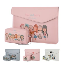 Мягкий чехол из искусственной кожи для ноутбука Macbook Air Pro 11 12 13,3 14 15,6 дюймов, сумка для ноутбука, чехол для планшета Xiaomi DELL