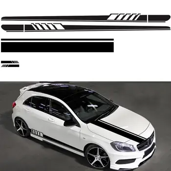 

DIY Car Sticker Auto Body Decals Vinyl Side Long Stripe Waterproof Self Adhesive Stickers 220*11.5cm