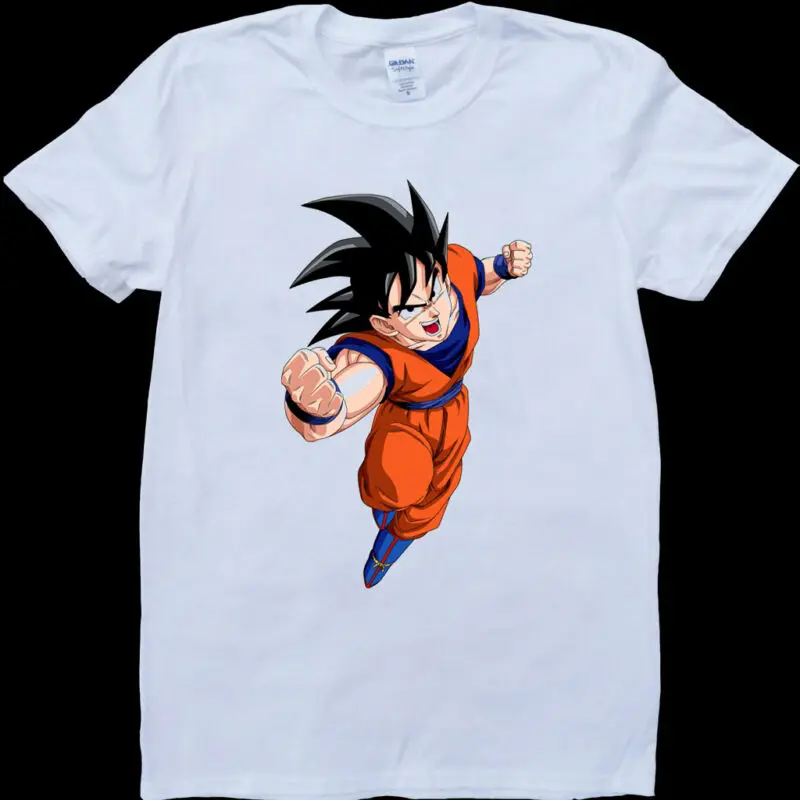 Dragon Ball Z Son Goku White Custom Made T-Shirt |