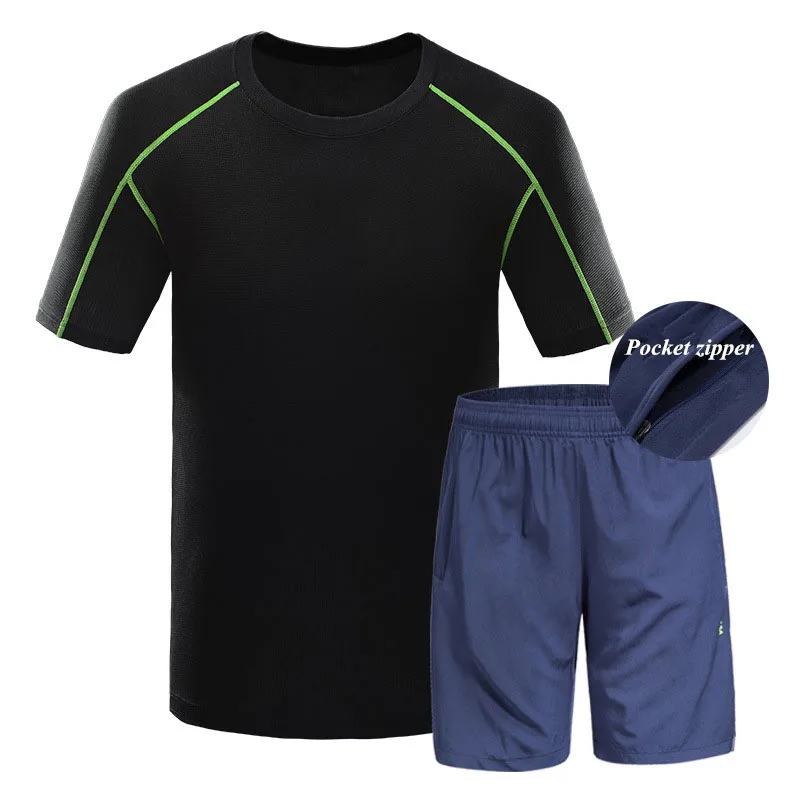 H298 Black Dark Blue Велосипедные майки, набор для мужчин, летняя одежда с коротким рукавом для горного велосипеда, дышащая одежда из лайкры, комплект для велоспорта Maillot Ropa Ciclismo - Цвет: H298 Black Dark Blue