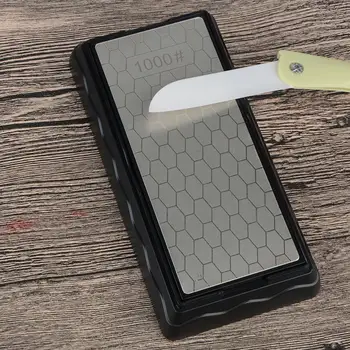 

Double Sided Sharpener Diamond Whetstone Knife Sharpener Sharpening Stone for Kitchen Blade