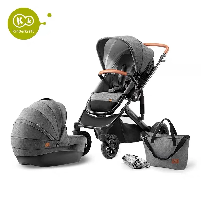 Kinderkraft baby kinderwagen 3 in 1 mit auto sitz|Four Wheels Stroller| -  AliExpress
