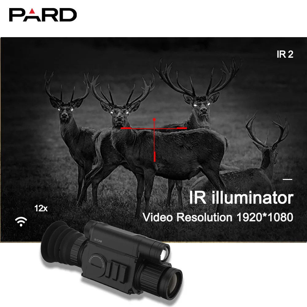 PARD NV008LRF цифровой охотничий прицел ночного видения с дальномером для винтовки Открытый Охотник