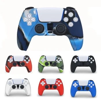 

For SONY Playstation 5 PS5 Controller Protection Case Soft Silicone Gel Rubber Skin Cover For PS5 Game Gamepad Accessories