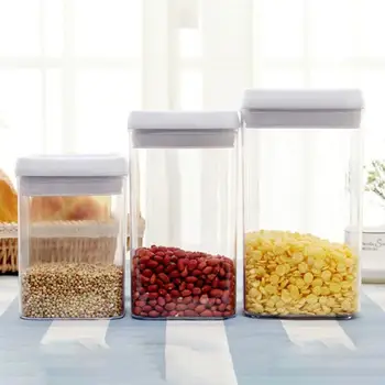 

Household Food-grade Grains Storage Tank Airtight Storage Jar Sealed Can Food Classification Storage Container Organizer S M L