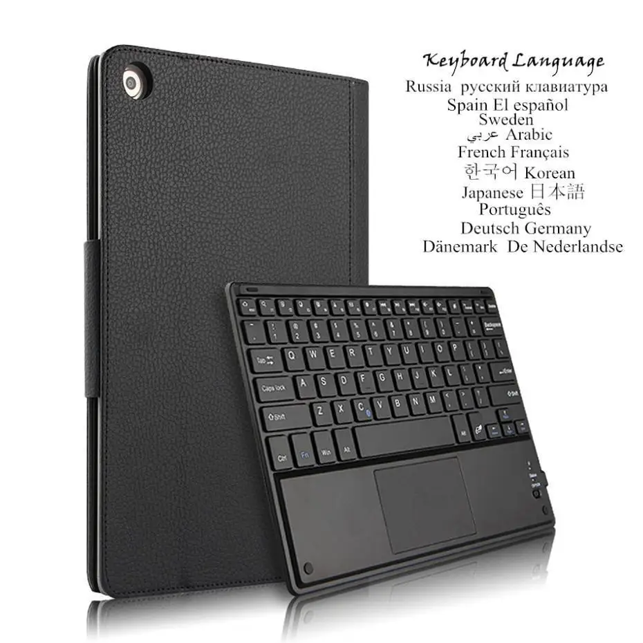 

Case For Huawei MediaPad M5 Lite 10 10.1\" BAH2-W09/L09/W19 Detachable Tablet Bluetooth Keyboard Cover Multilingual Language