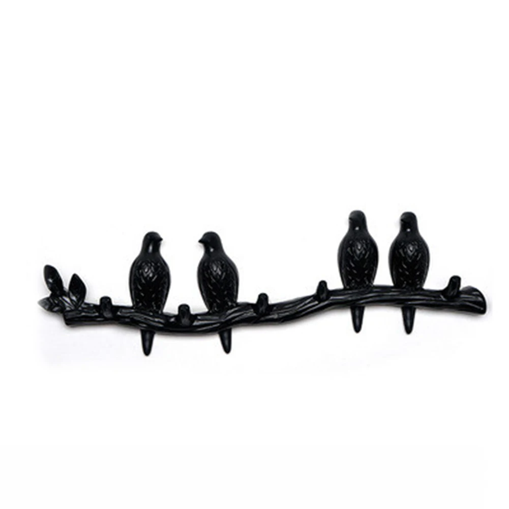 

DIY Wall Hanging ABS Living Room 3D Cartoon Practical No Drilling Clothes Tree Branch Easy Install Bird Decor Hook Coat Rack