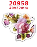 20958 30 шт. плоское украшение из смолы цветок смолы pr19900 - Цвет: 20958