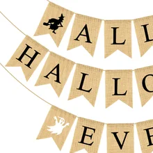 В европейском и американском стиле Хэллоуин вечерние баннеры ведьма белье в стиле Хэллоуина подвесной флаг