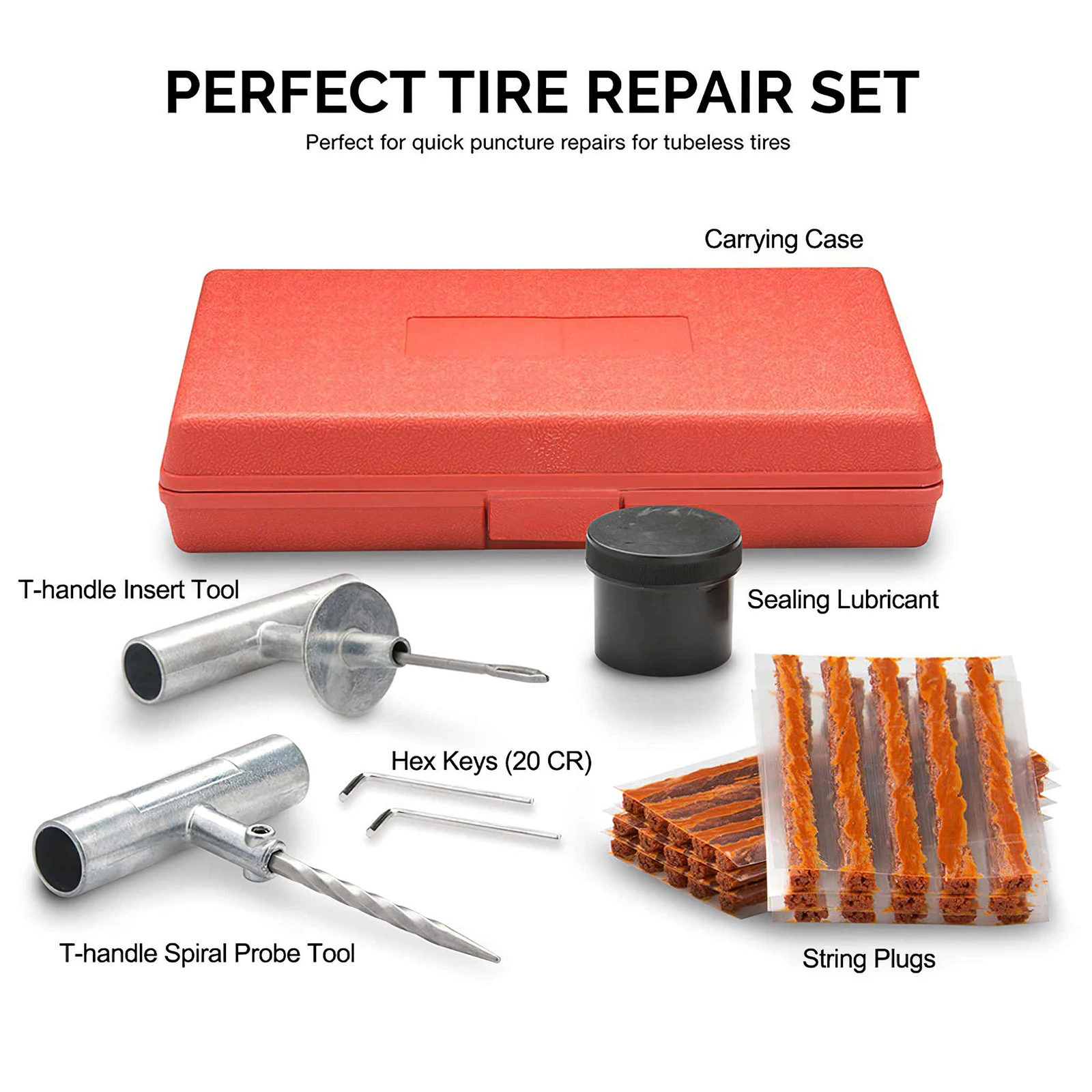 New 35 Pieces Of Heavyduty Tire Repair Kits, Suitable For Car And