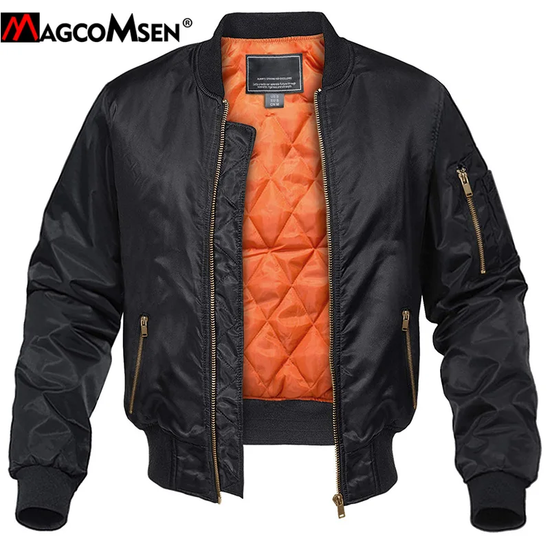Varsity Coat Outerwear Baseball-Jackets Windbreaker MA-1 Pilot Bomber Army Autumn Tactical
