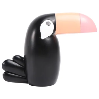 

1pc Creative Toucan Sculpture Resin Desktop Toucan Statue Desktop Household Handicraft Decoration for Home Office