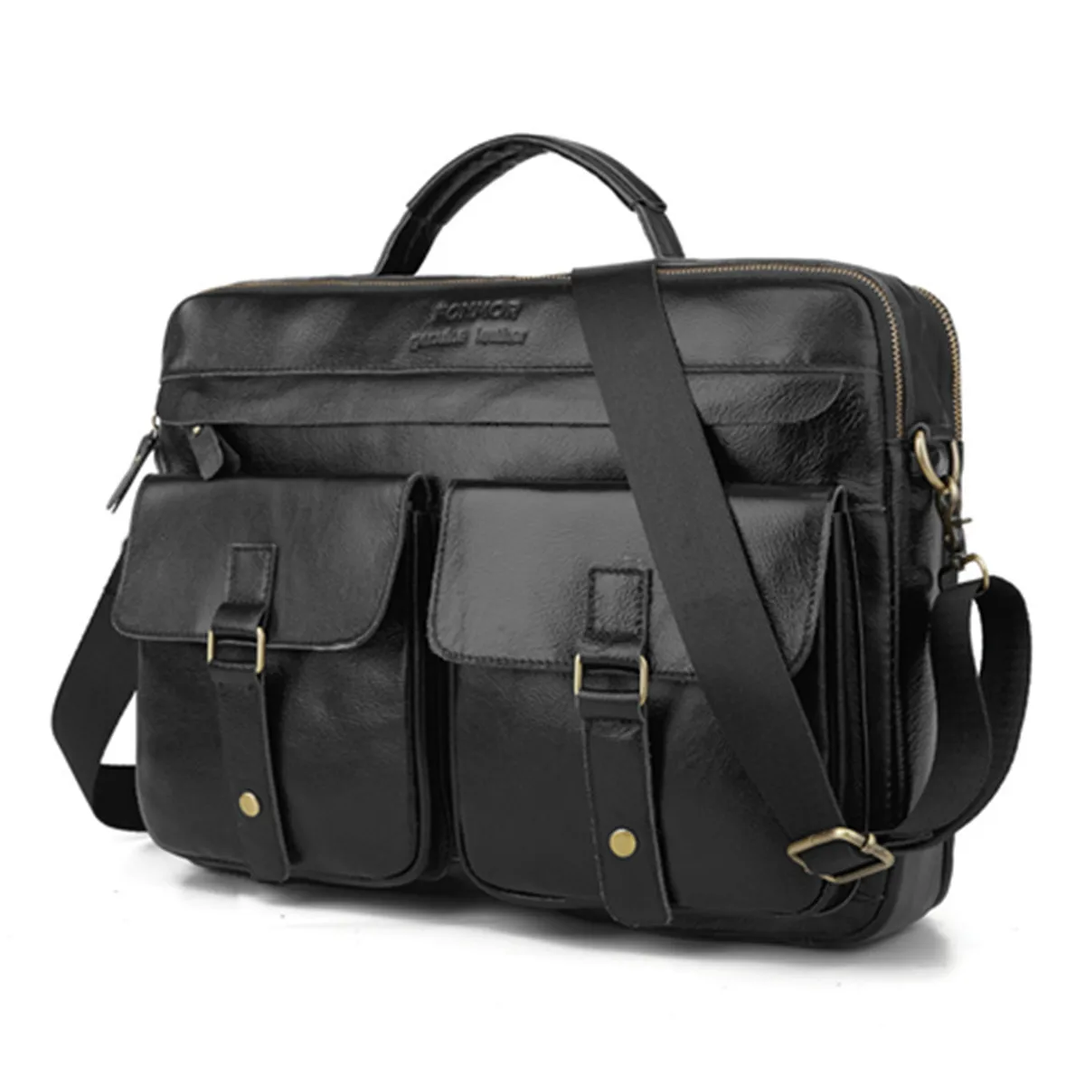 Верхний слой воловья кожа мужской кожаный портфель деловая сумка сумки-мессенджеры мужские винтажные сумки на плечо мужские большие сумки для ноутбука
