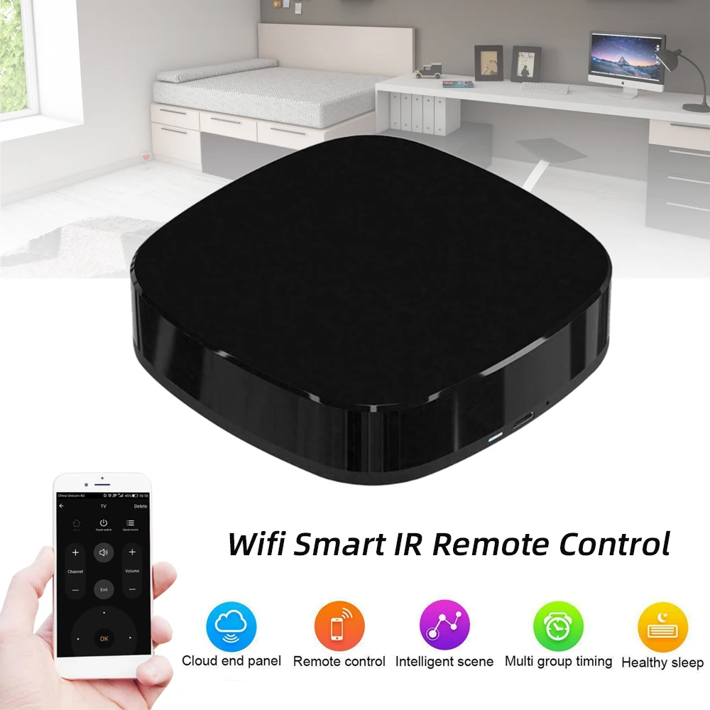 

Smart Switch Universal A1 Mini Wifi Wireless Smart IR Remote Control Home Automation For TV Air Conditioner IR Infrared work