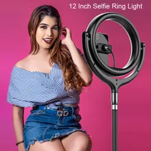 Фотостудия светильник ing светодиодный кольцевой светильник сенсорное управление телефон фотография регулируемое кольцо лампа 1,7 м подставка для портретов, макияжа, видео