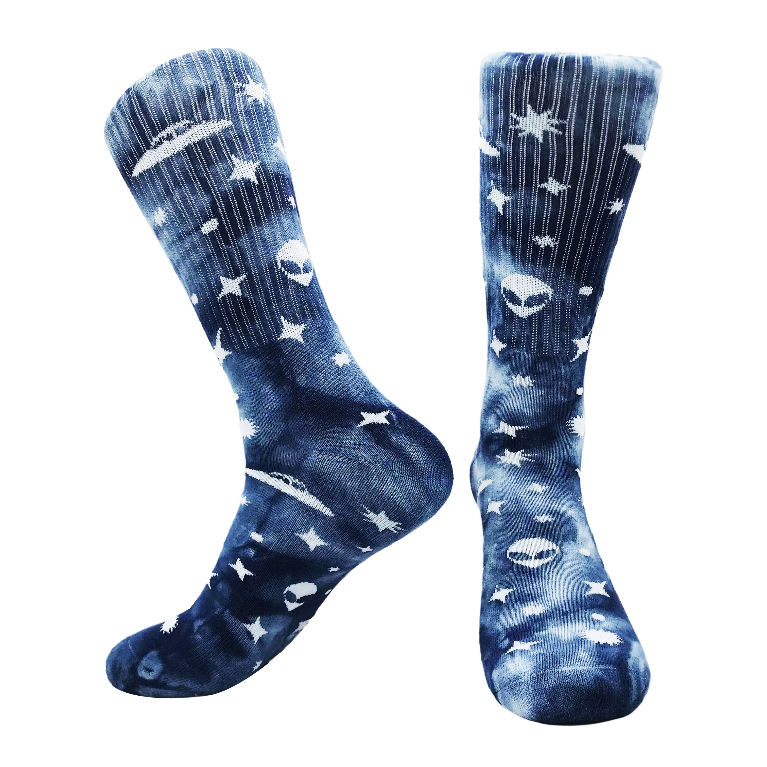 2023 new cotton men's socks creative tie-dye cool fun party skateboard women's socks personality style student socks